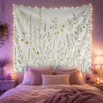 thumbnail image 2 of Wildflowers in a Meadow, Serene Rustic Botanical Illustration for Nature Lovers, Botanical Wall Art, Housewarming Gift, Tapestry Wall Hanging for Bedroom, Living Room and Dorm, 2 of 7
