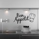 thumbnail image 1 of Adhesivo de pared Bon Appetit para decoración de cocina y comedor, 1 of 1