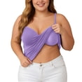 thumbnail image 3 of Seamless Comfort Camisole Built In Bra Padded Tank Top Soft Stretchy Sleeveless Undershirt for Layering Satin Top Women Tops Womens Big Tops for Women, 3 of 8