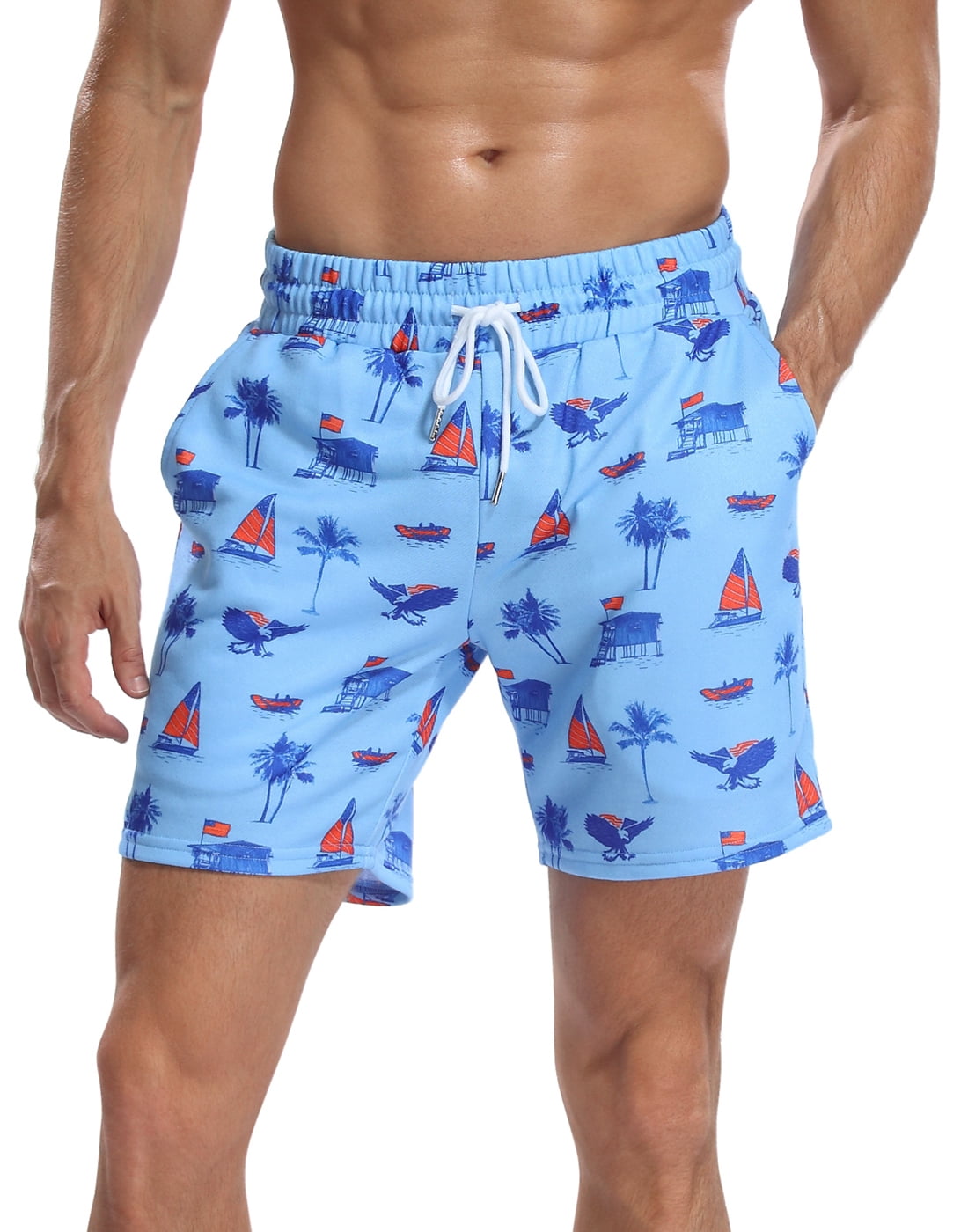 mens sweat shorts 7 inch