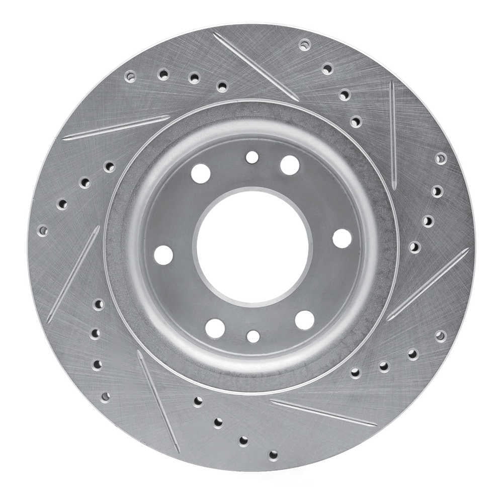 Dynamic Friction Company 631-48052L DFC Brake Rotor - Drilled And Slotted - Silver