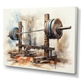thumbnail image 2 of Designart "Lifting Weights I" Weightlifting Wall Decor, 2 of 7