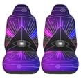 thumbnail image 2 of XMXT 2Pcs Car Seat Cover Decor Protector, Gradient Evil Eyes Background Bucket Auto Front Seats Covers Fits for Cars SUVs Trucks, Universal Fit, 2 of 9