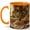 Orange, variant on Rustic Bread Kitchen 11oz Ceramic Mug, Cottage Baking Coffee Cup