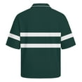 thumbnail image 6 of Dresfit Men's Polo Shirts Waffle Knit Striped Golf Shirts Summer 2026 Big and Tall Short Sleeve Shirt Color Block Button Down Loose Business T Shirts 4XL, 6 of 6