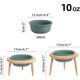 thumbnail image 3 of Ceramics Cat Bowl Adjustable Cat Food Bowl Kitty Bowl Raised Tilted Cat Water Bowl Pet Supplies Slanted Elevated Cat Bowl (300ml, Dark Green), 3 of 4