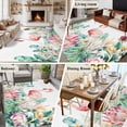 thumbnail image 6 of Area Rug 60×96in, Pink Flaming Birds Floor Carpet Living Room Rug, Tropical Flowers Barbecue Leafs Non-Slip Welcome Mat Indoor Rugs for Bedroom Dining Room, 6 of 9