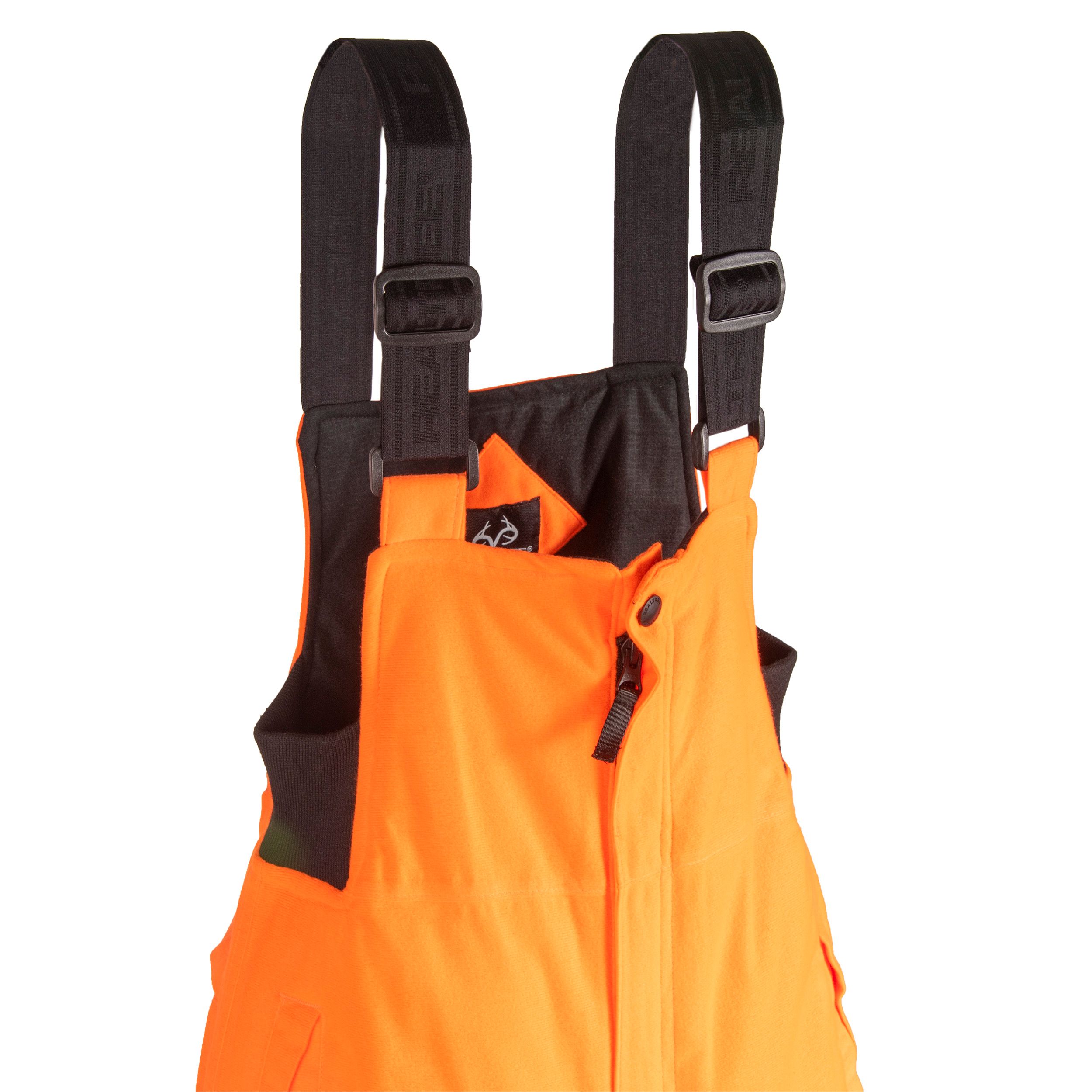 Realtree Blaze Orange Youth Insulated Hunting Bib, Size L, Unisex