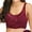 Red, variant on FUTATA 1/3 Pack Sports Bras For Women Comfort Everyday Sleep Bra Padded Full Coverage Bras Seamless Wireless Workout Running Gym Yoga Bras-Lace Front Cross Side Buckle