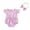 Purple, variant on Musuos Baby Girls Summer Rompers 3M 6M 12M 18M Flying Sleeve Crew Neck Floral Bodysuit with Headband