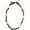 Brown, variant on 2026 Hawaiian Graduation Imitation Kukui Nut Leis Flower Necklace Tropical Ribbon Bow Artificial Plumeria Flower Tie Grad Party College Graduation