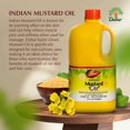 thumbnail image 2 of Aceite de mostaza Dabur Kachi Ghani sin refinar 2750 ml para piel y cabello, 2 of 6