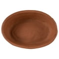 thumbnail image 4 of Foreside Home & Garden Natural Handthrown Oval Terracotta Planter with Handpainted Block Pattern, 4 of 7