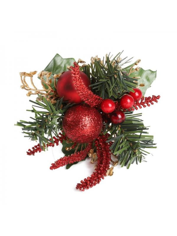 Topumt Christmas Artificial Pine Flower Tree Decor
