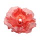 thumbnail image 4 of Cabeza de flor artificial de seda Cabeza de Cabeza de flor de imitación Flor de malla de hilo para centros de mesa Manualidades DIY al Rojo, 4 of 9
