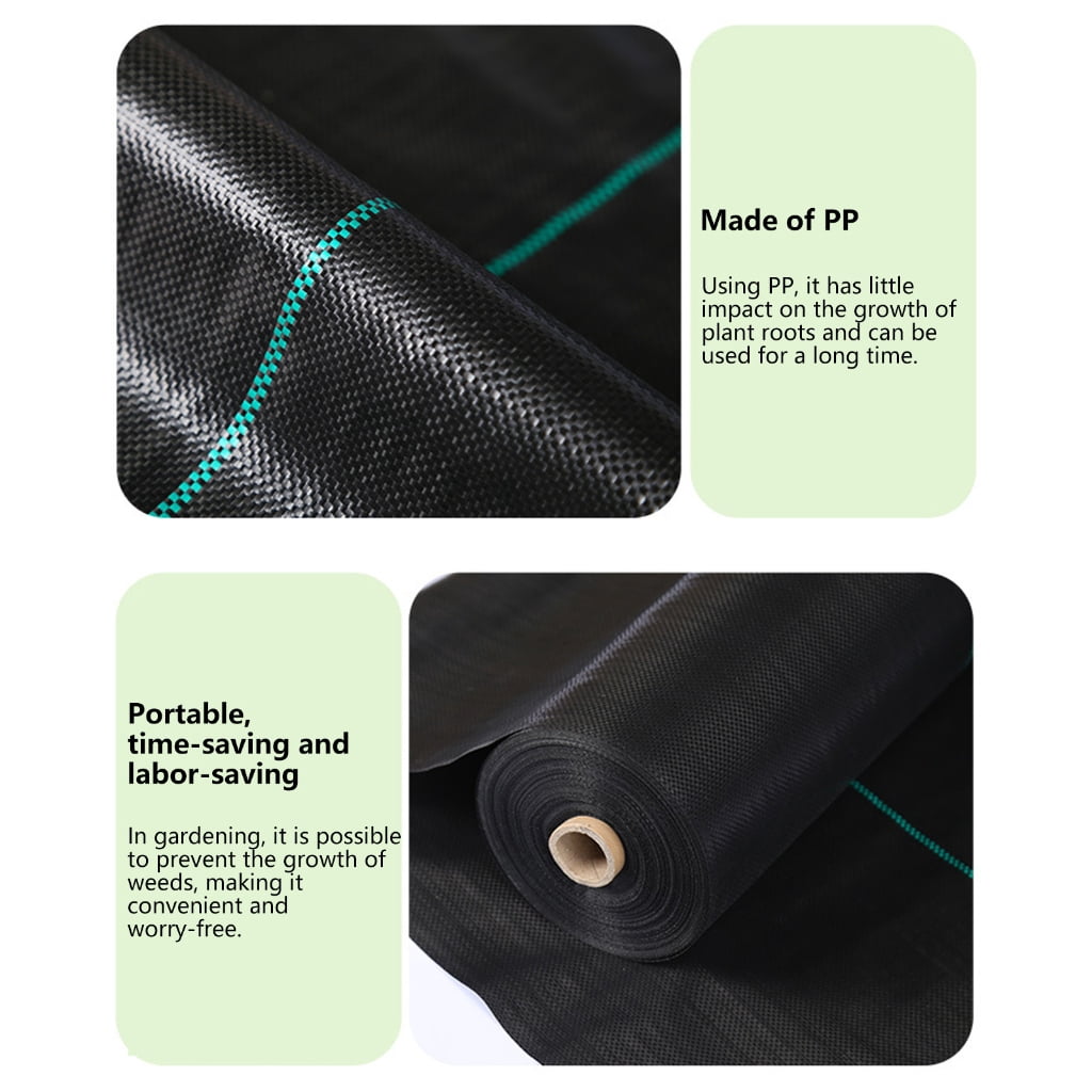 3.2oz Weed Barrier Fabric for Gardens, Farms, and Pathway Landscaping