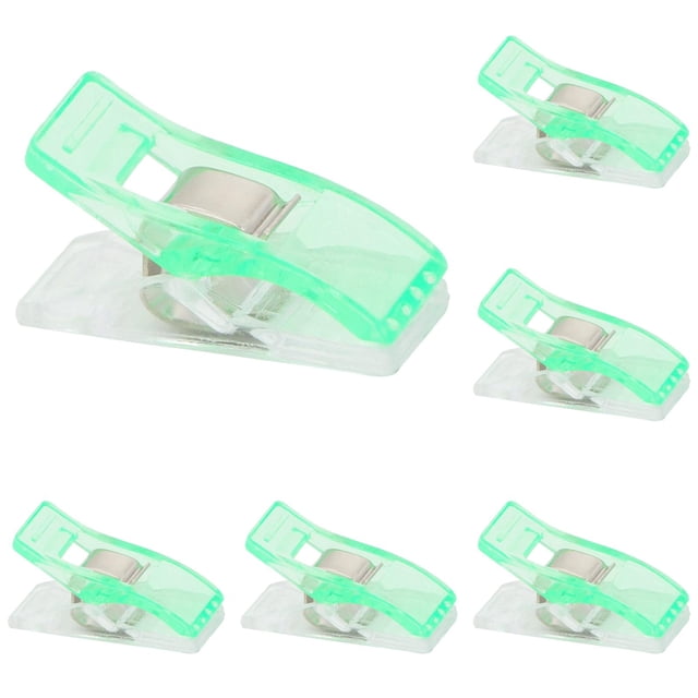 Sewing Clips, 10 Pcs Premium Quilting Clips, Versatile Craft Clips for Quilting, Fabric, Binding, Crocheting, Kniting etc,Green*10