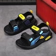 thumbnail image 4 of Staki Kids Boys Sandals Kid Sandals Boy Summer Sports Hiking Sandals Adjustable Straps Toddler Little Big Kid(Gold,3 Big Kid), 4 of 9