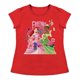 thumbnail image 1 of Playera Para Niña Disney Princesas Cuello Redondo Manga Corta Talla 10 Rojo, 1 of 2