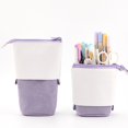 thumbnail image 2 of MOQIN Telescopic Pencil Bag Pen Holder Stationery Case, PU Corduroy Stand-up Retractable Transformer Bag Colorful Organizer, Great for Christmas Holiday Gift, 2 of 9