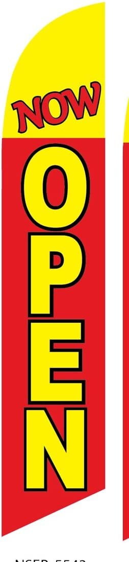 12ft Feather Banner Swooper Flag Big Sale red and blue FLAG ONLY 