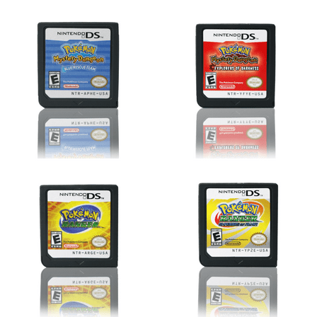 Pokemon 4 pcs set NDS Game DS Cartridge Only,US Version