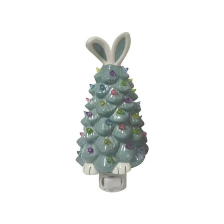 

Xinwennn Adorable Ceramic Easter Bunny Night Light Easter Decor And Gift Ocean Light