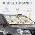 thumbnail image 4 of Wukai Dogs Funny Pets Car Front Windshield Sun Shade,Sun Visor Shield Block Automotive Interior Protector Blocks UV Rays-Large, 4 of 6