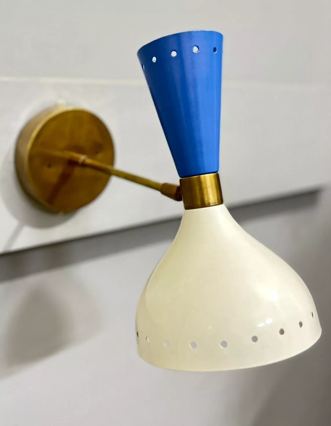 AESTHETIC VINTAGE COLLECTION 1950s Italian Diablo Wall Lights, Stilnovo Style - Wall Sconce Home Decor