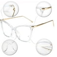 thumbnail image 5 of FEISEDY Oversized Cat Eye Glasses Frame Blue Light Blocking Eyewear for Women B2589, 5 of 15