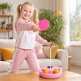 thumbnail image 3 of Anmrize Kids Table Tennis Trainer, Tennis Trainer Rebound Ball Solo Tennis Training Equipment Practice Rebounder Strengthen Overall Muscle Memory Correct Body Posture, Blue, 3 of 5