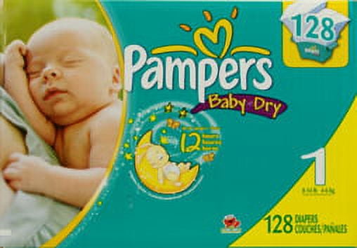 Pampers - Baby Dry Diapers, Super Pack (Choose Your Size)