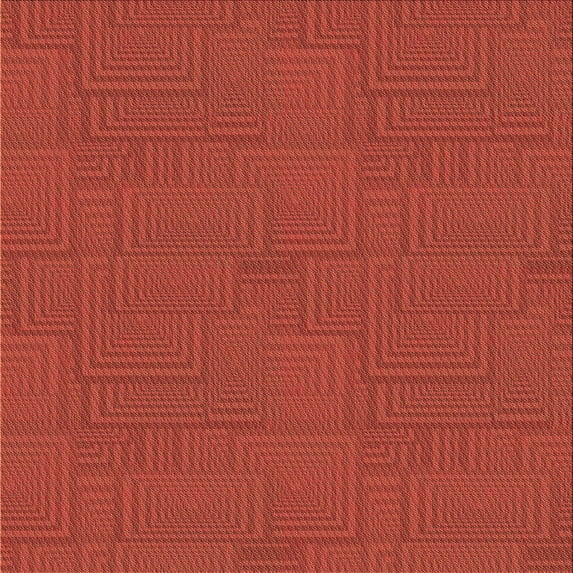 Ahgly Company Indoor Square Patterned Orange Red Orange Area Rugs, 7' Square