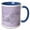 Blue/White, variant on 3drose, Polar Bears in the Snowflakes, Lavender, 15oz Mug