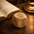 thumbnail image 2 of YingYouFu Wooden Engraved Decision Dice Set, Scripture Prompt Dice for Daily Devotion and Reflection Routine, For Home Study Tabletop Daily Reading Routine Guide Religious Supply, 2 of 6