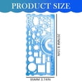 thumbnail image 2 of Cute Stationary 2 Pcs Geometric Drawings Templates Multi Shaped Drafting Stencils Plastic Measuring Templates Rulers Clear Drawing Triangle Tool Protractor Set for Studying Designing Office Supplies, 2 of 7