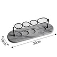 thumbnail image 2 of Soporte para cepillo de dientes para baño, organizador de cepillos de dientes de metal con base de mármol, colección de almacenamiento de cepillos de dientes para la familia, adecuado para el tocador, 2 of 5