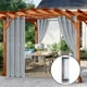 thumbnail image 3 of Cortinas transparentes al aire libre Cortina Transparente Para Exteriores, Cortina Para Piscina, Privacidad, Tratamientos Para Ventanas A Prueba De Moho, 132x274cm Magideal Cortinas transparentes al aire libre, 3 of 6