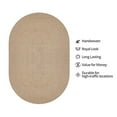 thumbnail image 4 of Homespice Decor 300676 27 x 45 in. Biscuit Ultra Durable Oval Braided Rug - Brown, 4 of 5