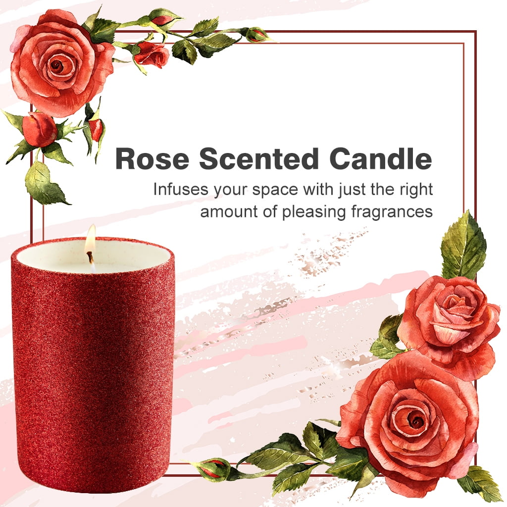 40hr ROSES & JASMINE Romantic & Floral Triple Scented Fragrance CANDLE Gifts 