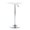 White and Silver Gaslift, variant on NOBPEINT Round Pub Table, Height Adjustable Bar Table 25-35 inches, 360 Swivel Table Top, White
