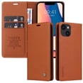 thumbnail image 1 of Funda para iPhone 13 Estuche de Cuero PU Tipo Cartera con Ranuras para Tarjetas y Cierre Magnético, 1 of 5