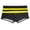 Black, variant on QTBIUQ Mens Swim Trunks Low Waist Square Leg Quick Dry Breathable Color Block Stripe Shorts for Swimming Beach Shorts