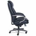 thumbnail image 5 of La-Z-Boy Woodbury Big/Tall Executive Chair, Supports Up to 400 lb, 20.25" to 23.25" Seat Height, Black Seat/Back, Weathered Gray Base, 5 of 6
