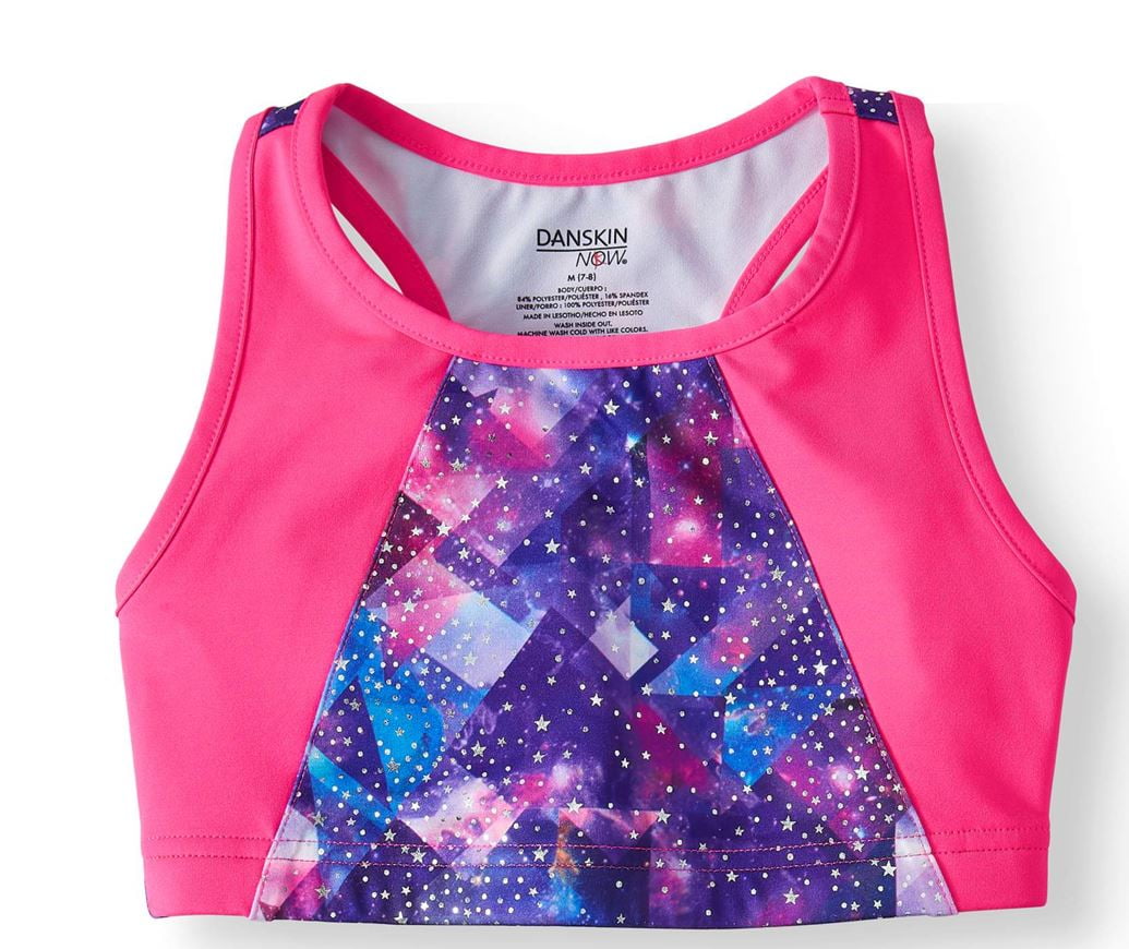 danskin girls bra