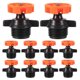 thumbnail image 2 of 10 Piezas 360 ​​grados Cabezas Rociador Giratorias Automáticas Boquilla Riego () Naranja, 2 of 9