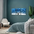 thumbnail image 5 of Visual Art Decor Blue Tree Framed Wall Art Painting, 12" x 16", Set of 3, 5 of 10