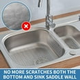 thumbnail image 7 of Bligli PVC Sink Divider Mat - Clear(12.2"x4.7"), Non-Slip with 6 Suction Cups, Scratch & Stain Resistant, Fits Divided Basins, Easy to Clean, 7 of 7