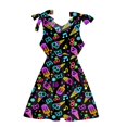 thumbnail image 5 of WOYY Girl's Summer Casual Dress Stylish Sundress with Adjustable Straps, Black, 5 of 5