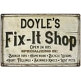 thumbnail image 1 of DOYLE'S Fix-It Shop Sign Grandpa Dad Wall Decor 16 x 24 Matte Finish Metal 116240006449, 1 of 1